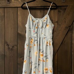 Xhilaration Blue Floral Dress